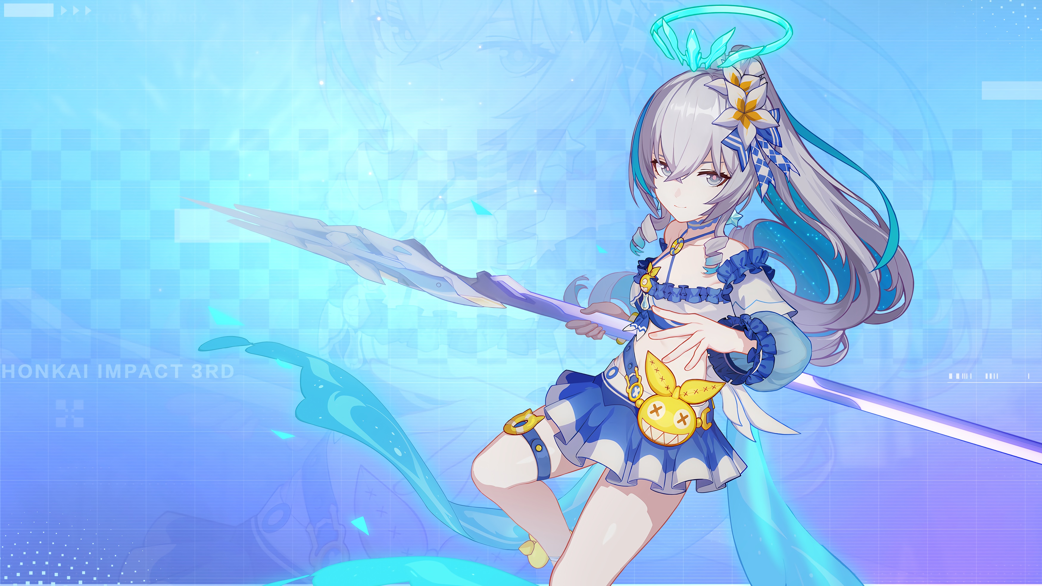 Benghuai Xueyuan Honkai Impact Bronya Zaychik Angel Bikini Garter